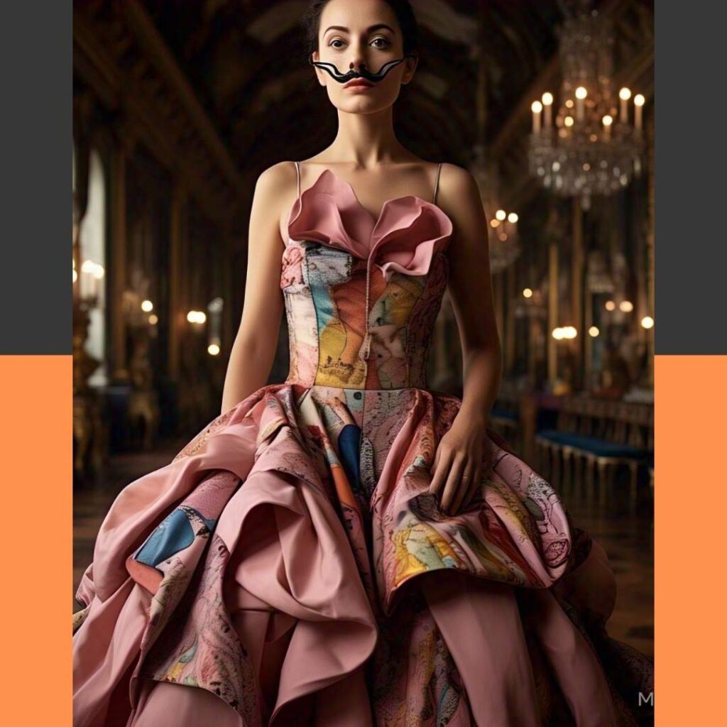 The Dali-Mustache Gown